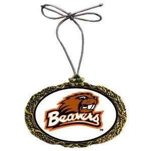   Beavers NCAA Gold Classic Logo Holiday Ornament