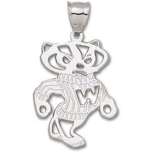  Wisconsin Badgers Sterling Silver Bucky Giant 2 Sided 