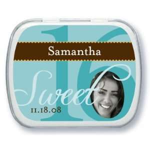  Number 16 Candy Tin Personalized Sweet Sixteen Favors 