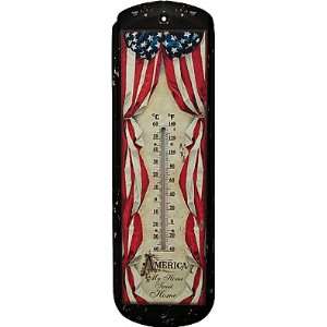    Thermometer Americana Flag My Home Sweet Home Patio, Lawn & Garden
