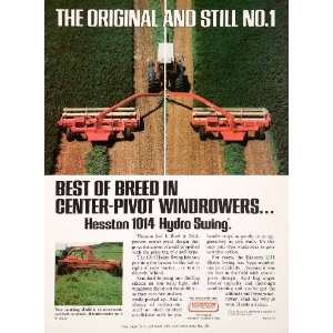   Kansas Windrowers Swathing Shield Hydro Swing   Original Print Ad