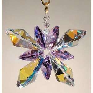  Swarovski Crystal Butterfly Ornament   AB and Blue Violet 