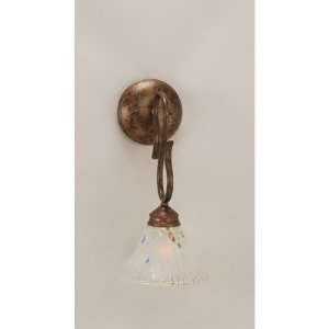  Toltec Lighting 101 BRZ 751 Swan Wall Sconce with Frosted 
