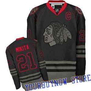  NHL Gear   Stan Mikita #21 Chicago Blackhawks Black Ice 