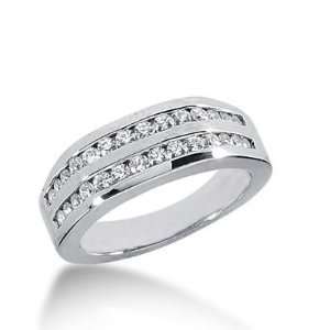 Diamond Wedding Ring 12 Round Stone 0.015 ct 16 Round Stone 0.02 ct 