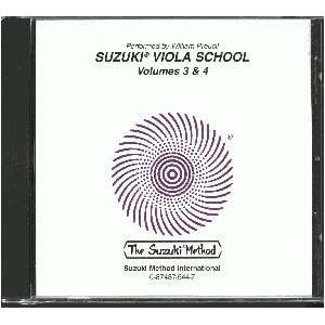  Suzuki Viola School Volumes 3 & 4   Compact Disc (Preucil 