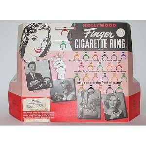Vintage Hollywood Cigarette Holder Ring Store Display 1950s Dimestore 