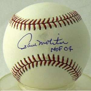  Autographed Paul Molitor Ball   HOF   Autographed 