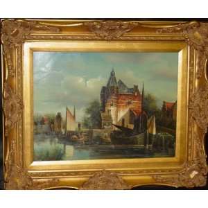  Old Harbour Beautiful Original Contemporary Oil Painting 