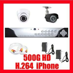 Camera CCTV Security Camera System Package   2 Indoor/Outdoor Security 