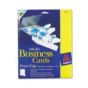 Avery® Inkjet Glossy Photo Quality Business Cards CARD,BUS,INKJET,200 