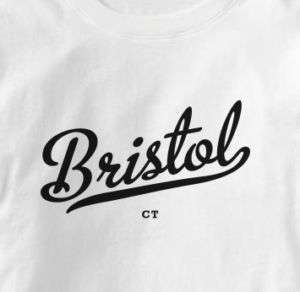 Bristol Connecticut CT METRO WHITE Hometown T Shirt XL  