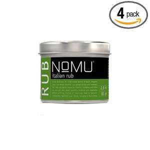 Nomu Italian Rub, 2.8 Ounce Cans (Pack of 4)  Grocery 