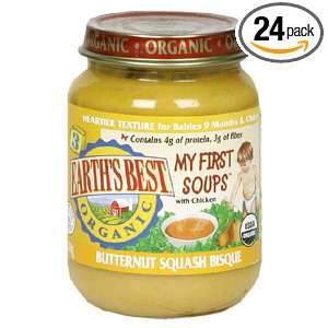 Earths Best Junior Butternut Squash Bisque, 6 Ounce Units (Pack of 24 