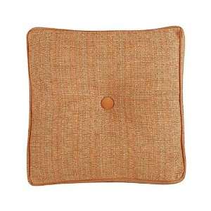  Orange Buttoned Accent and Throw Pillow