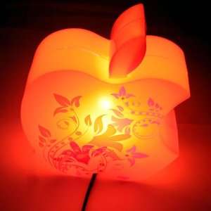  For Christmas Gift  RED Electronic Switch Light Lamp Apple 