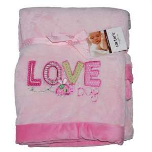  Carters Super Soft Blanket in Pink Love Bug Baby