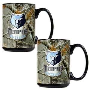 Memphis Grizzlies Open Field 2pc Ceramic Mug Set  Sports 