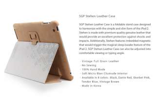 SGP iPad 2 Leather Case Stehen Series Vintage Brown  