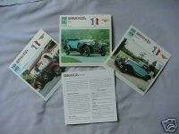 Hispano Suiza Collectors Classic Car Cards  