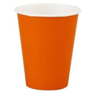  Sunkissed Orange (Orange) 9 oz. Paper Cups Health 