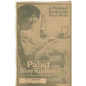   1913 Pabst Blue Ribbon Beer Advertisement Macon GA 