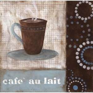  Carol Robinson Cafe Au Lait 12 x 12 Poster Print