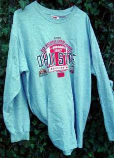Ohio State OSU Buckeye 2007 BCS T Shirt Nike L  