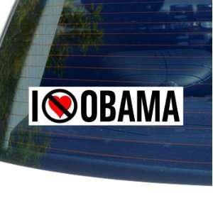  I Hate Anti OBAMA   Window Bumper Sticker Automotive