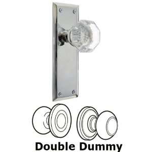  Double dummy knob   new york plate with waldorf crystal 