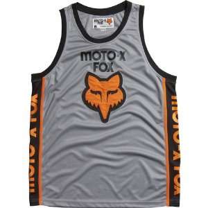  Fox Racing Moto X Jersey Mens Tank Fashion Shirt   Grey 