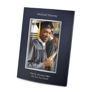  Personalized Portrait Soho Blue 5x7 Picture Frame Gift 