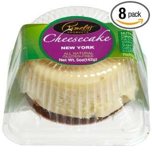 Pamelas Products New York Cheescake, 3 Inch Cakes (Pack of 8)  