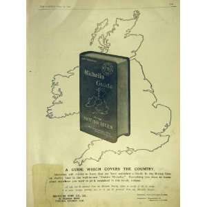 Michelin Guide British Isles Tyre Old Print 1911 Advert 