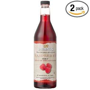 Laurentis Raspberry Coffee Syrup, 25.4 Ounce Plastic Bottles (Pack of 