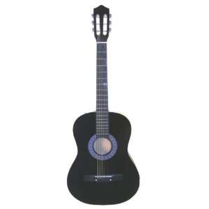 38 Inch Acoustic Guitar   Black