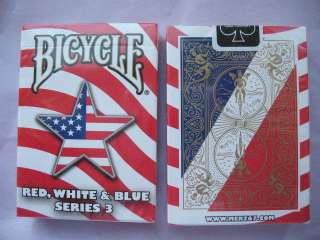   Bicycle Red, White & Blue Deck Series 1,2,3,4,5,6 Playing Cards Magic