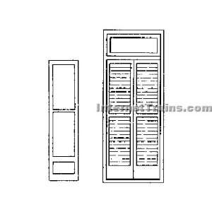   Scale Balcony Doors & Shutters For Masonry Buildings Toys & Games