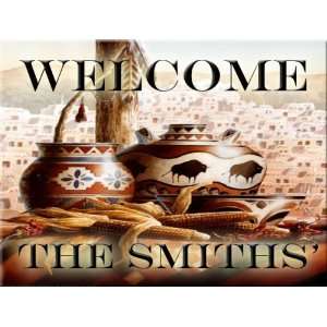  Southwest Pottery Personalized Ceramic Welcome Sign
