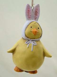 New Spring Easter Rabbit Chick Bunny Ears Ornament  
