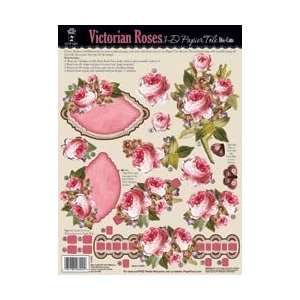   Tole Die Cuts Victorian Roses; 4 Items/Order Arts, Crafts & Sewing