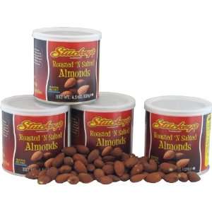 Stuckeys Roasted Almonds 4 Pack Grocery & Gourmet Food