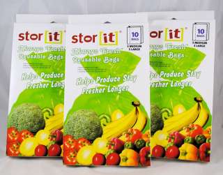 Lot of 30 Always Fresh Stor It Reusable Produce Bags  