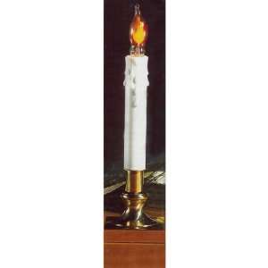  Pack of 8 Flickering Candlelight Candles With Square Base 