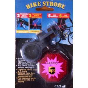 Bike Safety Strobe for rear visibility up to a 1/2 mile; 3 