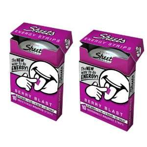   Sheets Berry Blast Energy Strips, Count of 20