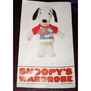 Peanuts Snoopy Wardrobe / Outfit for 11 Plush   Snoopy for President 