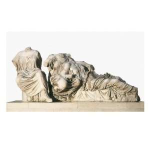 Figures of 3 Goddesses from the East Pediment of the Parthenon Giclee 
