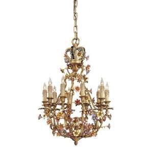   N9013 Vintage 10 Light Chandeliers in French Gold