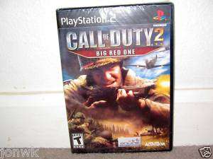 CALL OF DUTY 2 BIG RED ONE NEW   Playstation 2 PS2 047875810211  